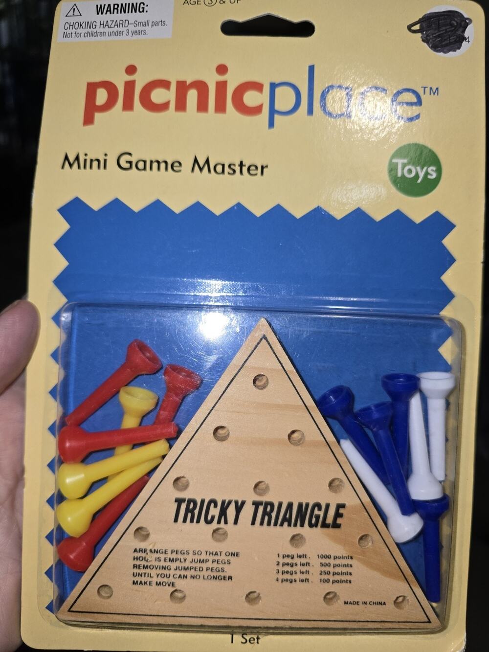 Wooden Tricky Triangle Game